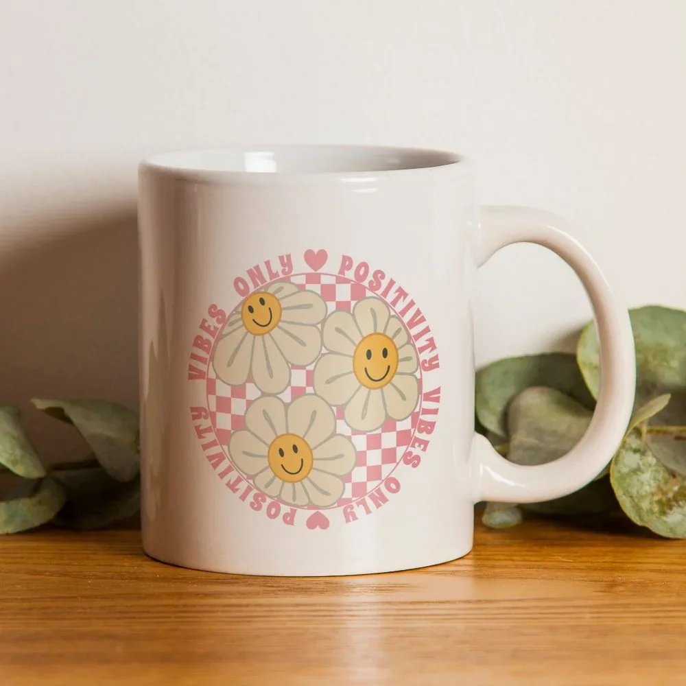 Positivity Vibes Only 11 oz Mug - Picture 2 of 7